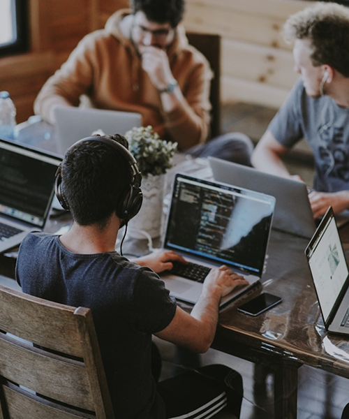 A ByteNana product team collaborating end to end